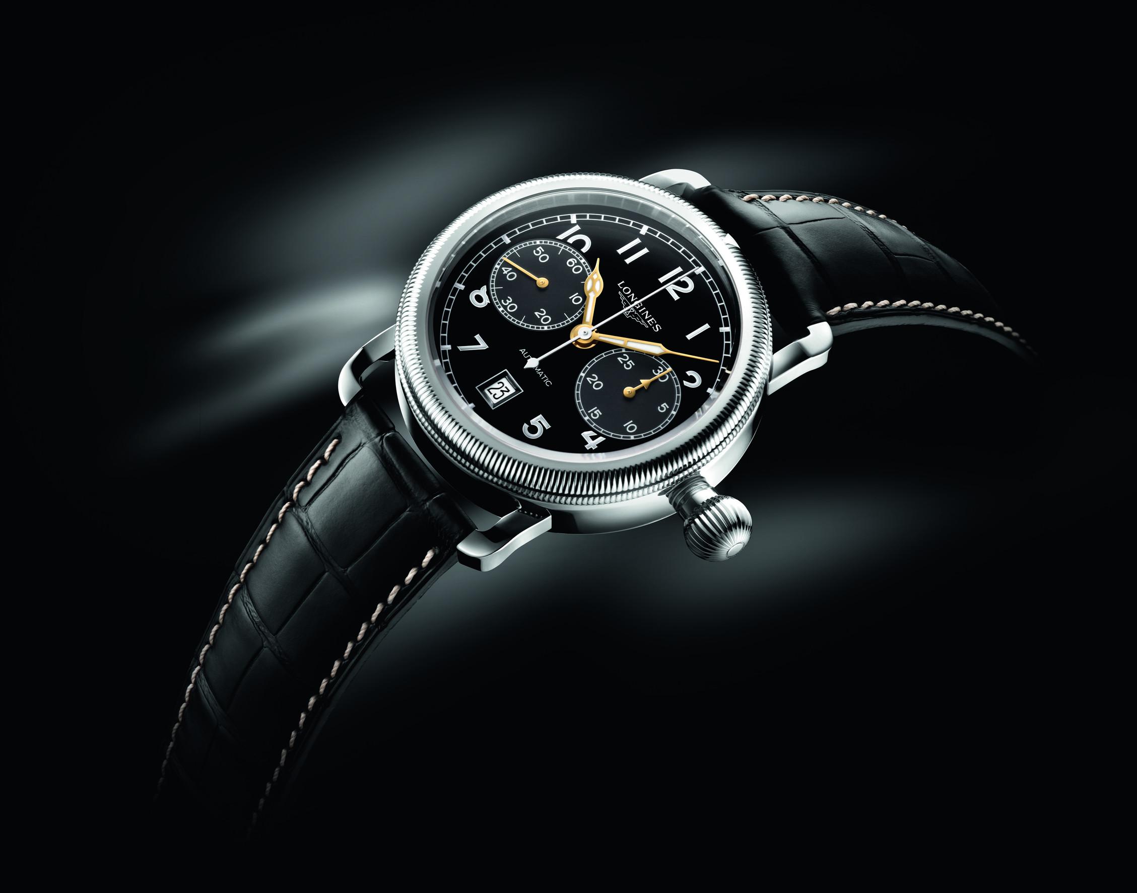 Strength and history with the Avigation Oversize Crown by Longines